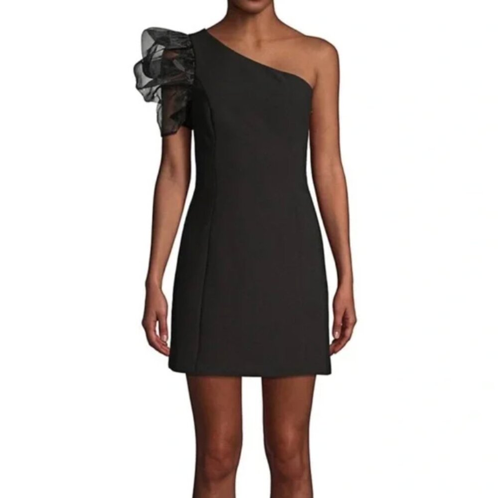 Likely x Revolve Nelia One Shoulder Little Black Mini Dress Size 2